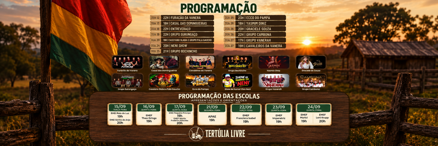 Acampamento Farroupilha de Araricá 2026.