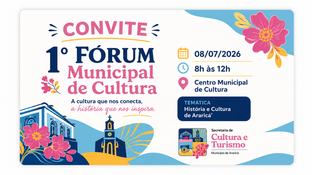 🎭 1º Fórum Municipal de Cultura de Araricá