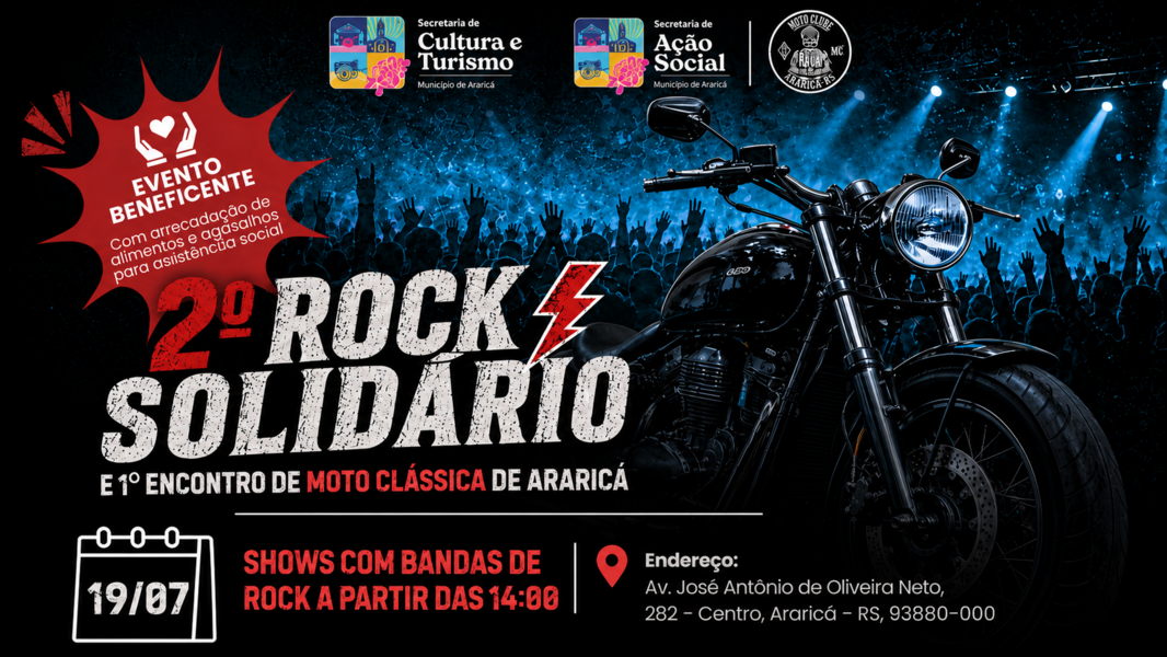2º Rock Solidário e 1º Encontro de motos